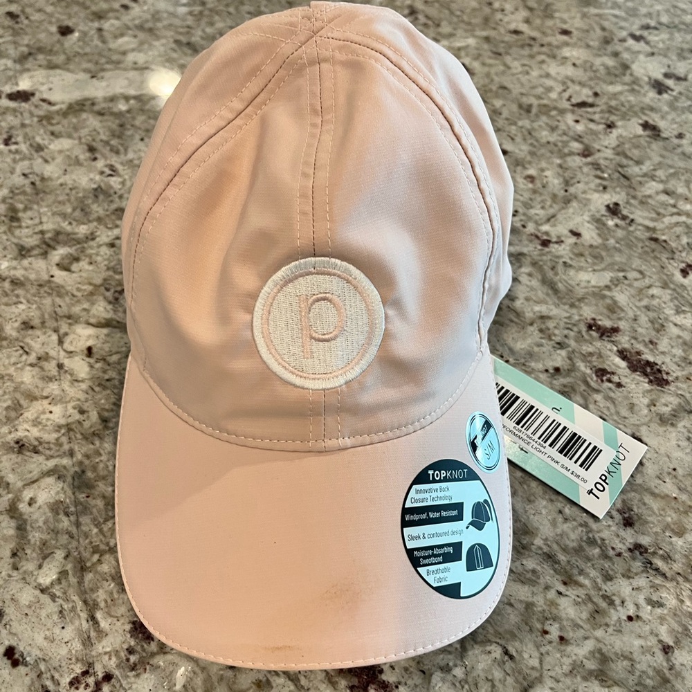 NWT Pure Barre Top Knot Hat in Pink (S/M)